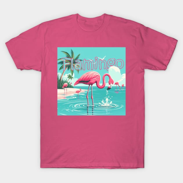 Summer Flamingo T-Shirt by Whitt & Whack